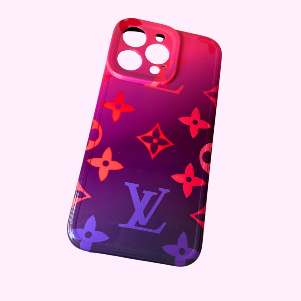 Louis Vuitton iPhone 14 Pro Max Case LV Monogram Designer Purple Pink